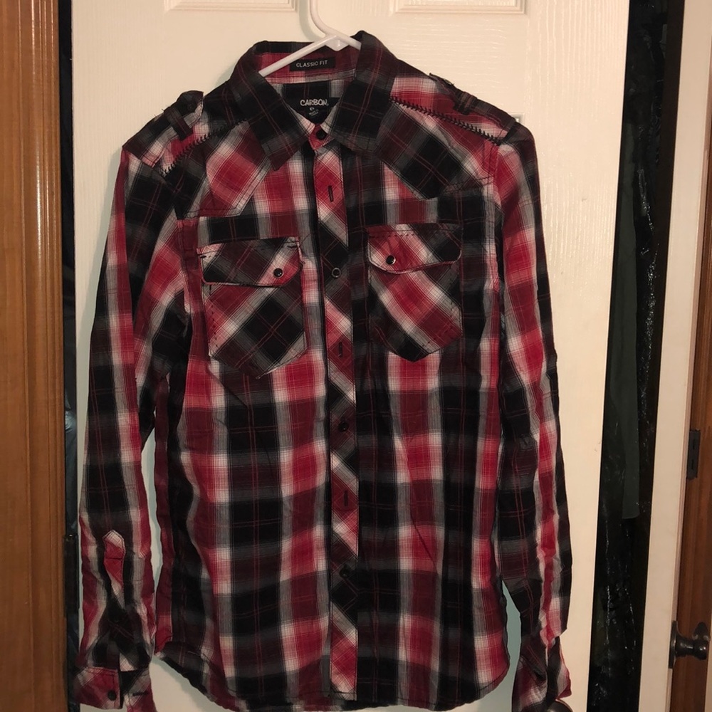 Men’s western plaid shirt